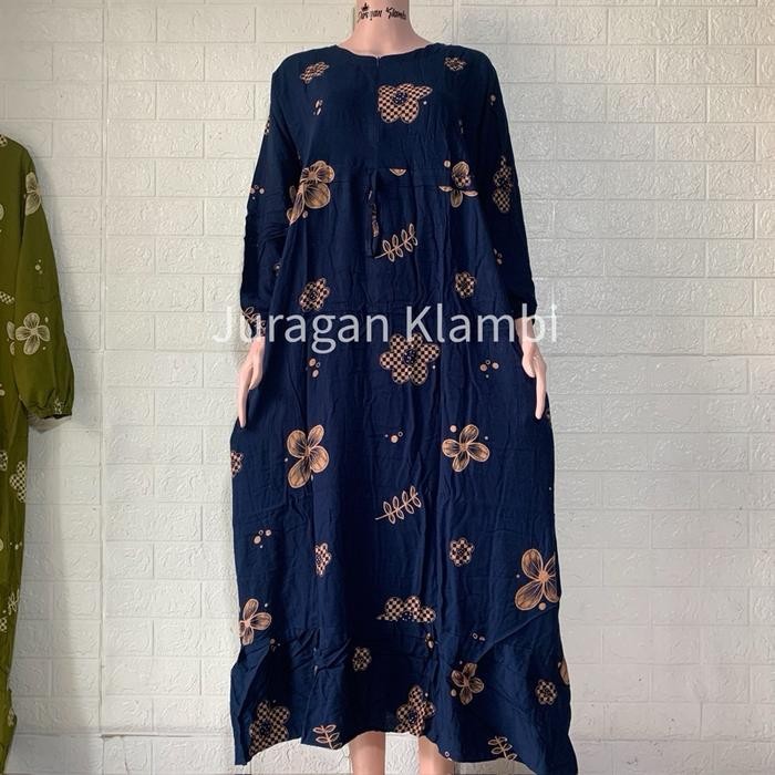 Clavie- Longdress Cabut Kencana Ungu Label Hitam Ld 110 Busui Resleting Baju Hijab Panjang