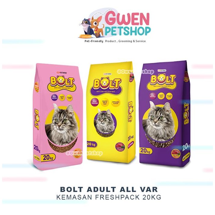 (OJOL) Bolt 20KG - Catfood BOLT 20KG - makanan kucing merk BOLT 1 Karu