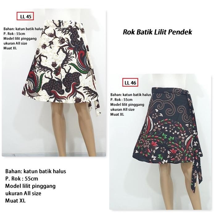 Trenatik- Bawahan Batik Rok Batik Lilit Pendek
