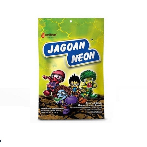 

JAGOAN NEON ASST CANDY BAG 125 G