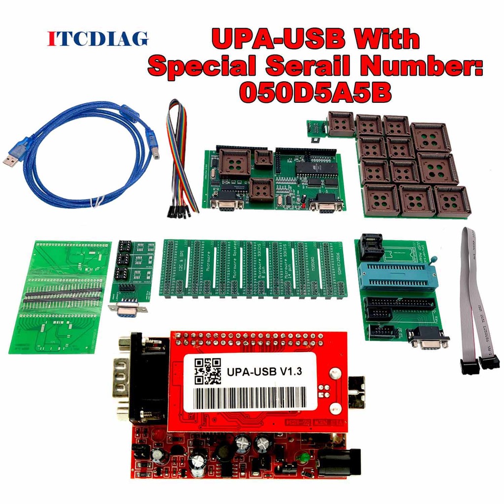 Newest V1.3 UPA-USB SN : 050D5A5B ECU Chip Tunning Tool Programmer