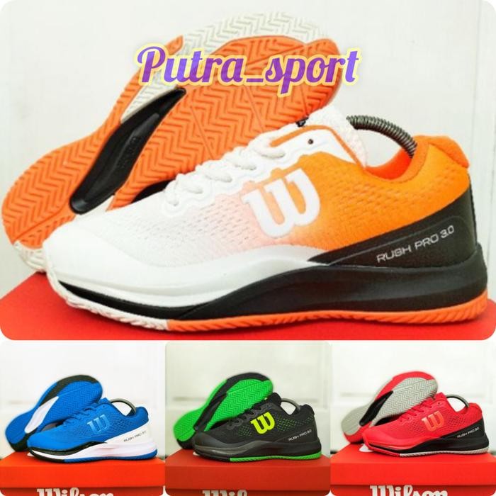 Sepatu Tenis Wilson Rush Pro 3.0 Sepatu Tennis Wilson Import Terbaru