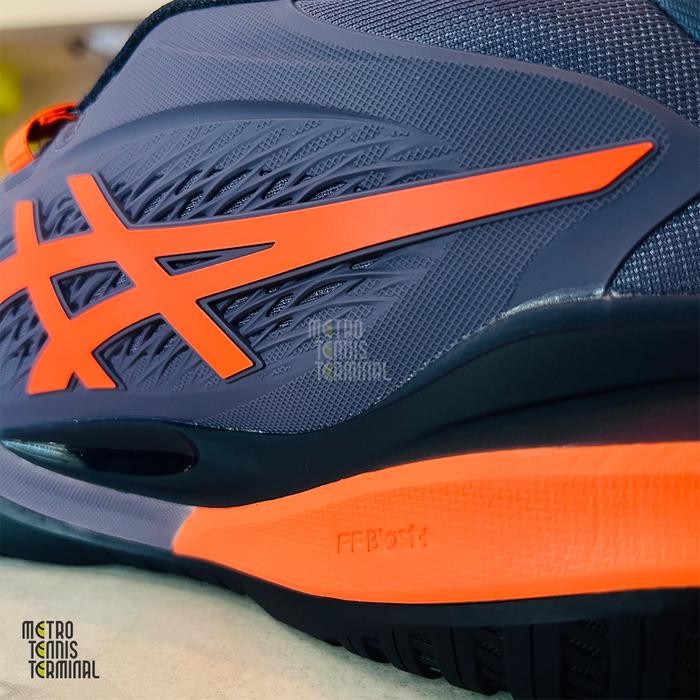 Asics Gel Resolution X Greyish Purple Nova Orange 2025 Tennis Shoes ( Sepatu Tenis Asics )