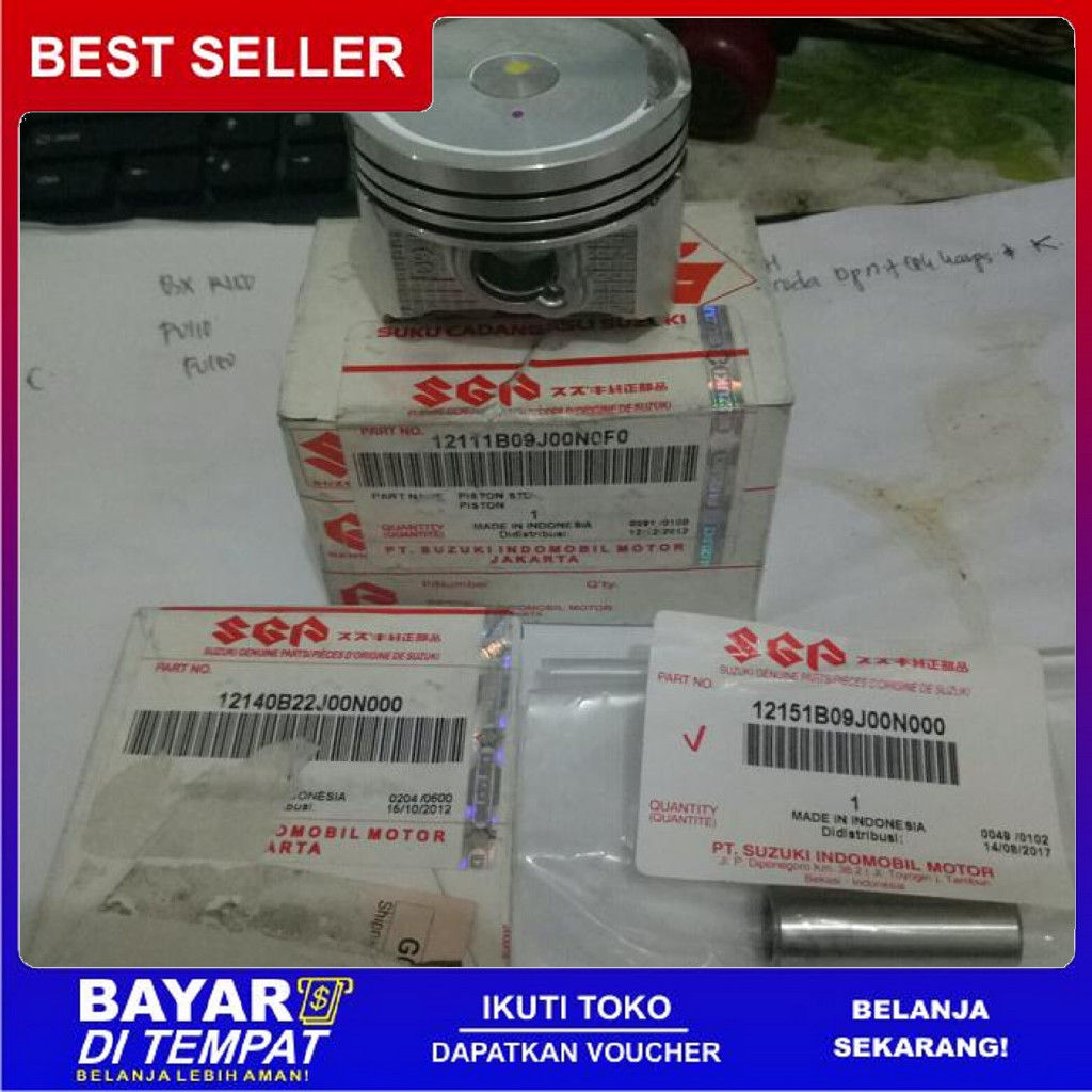 FREE ONGKIR PISTON SET / SEKER SUZUKI ADDRESS ORIGINAL SGP BISA COD