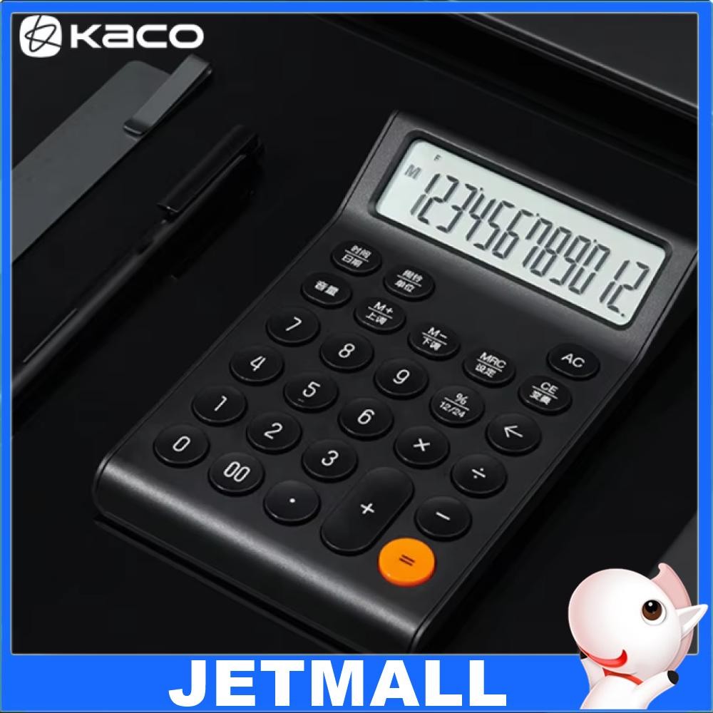

Jetmall Kaco MATE Calculator Kalkulator 12 Digit Large Screen Battery - K1429