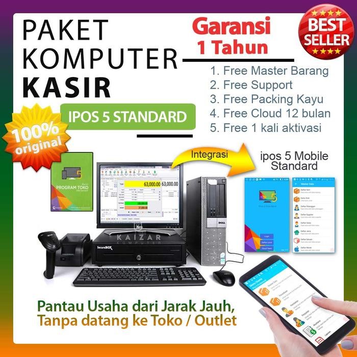 TERBARU Komputer kasir fullset minimarket distro bisa pantau usaha jarak jauh BISA GOSEND