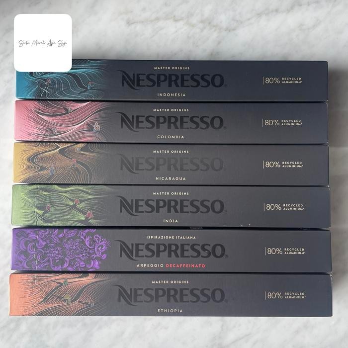 

DISKON 70% CLearancE SALE Nespresso coffee 10 capsules original master origin original espresso