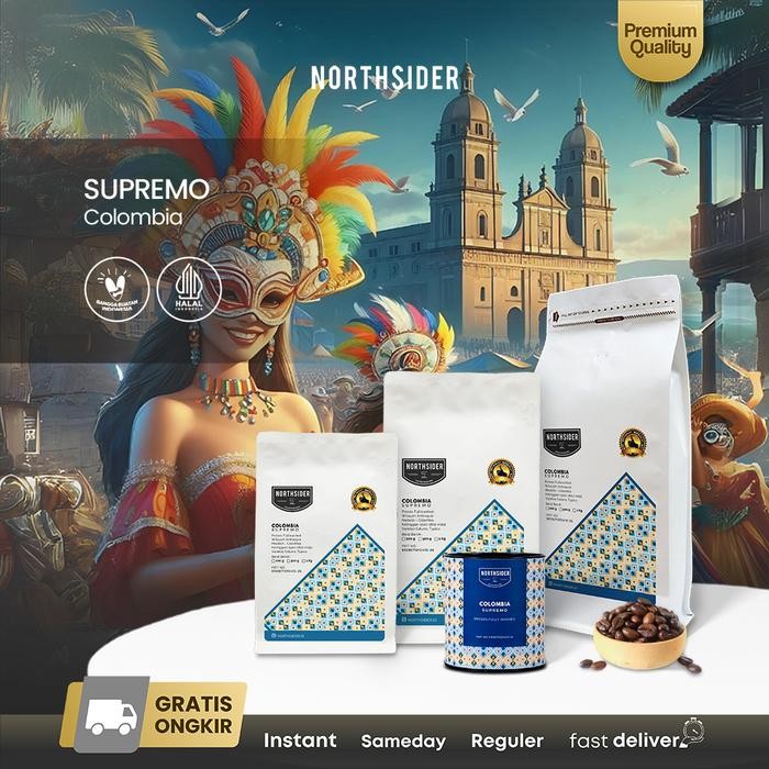 

Northsider Kopi arabika Colombia Supremo fully-washed coffee