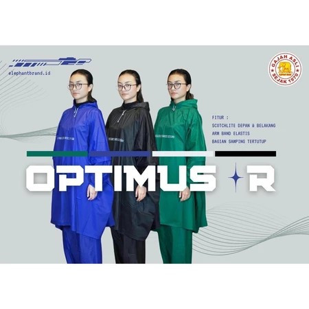 Jas Hujan Optimus / Jas Hujan Ponco Lengan+Celana Optimus / Jas Hujan Merek Elephant nd