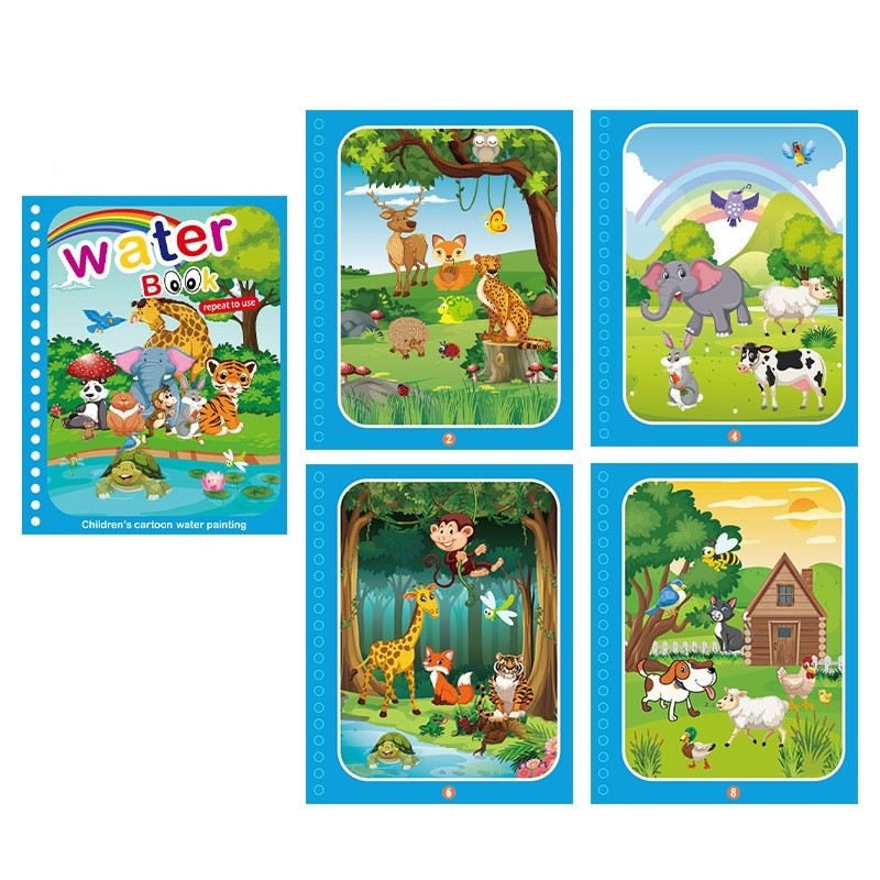 

New Kids Magic Water Drawing Books Coloring Books Painting Toys For Kids Birthday Christmas New Year