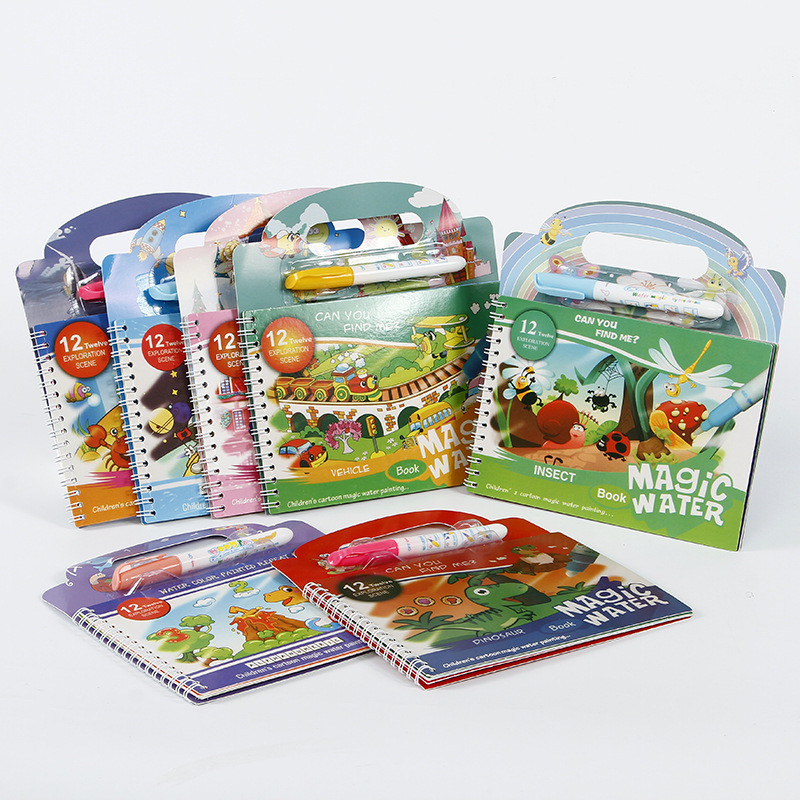 

Magical Water Painting Book Toddler Early Education Toys Reusable Magic Drawing Coloring Book For