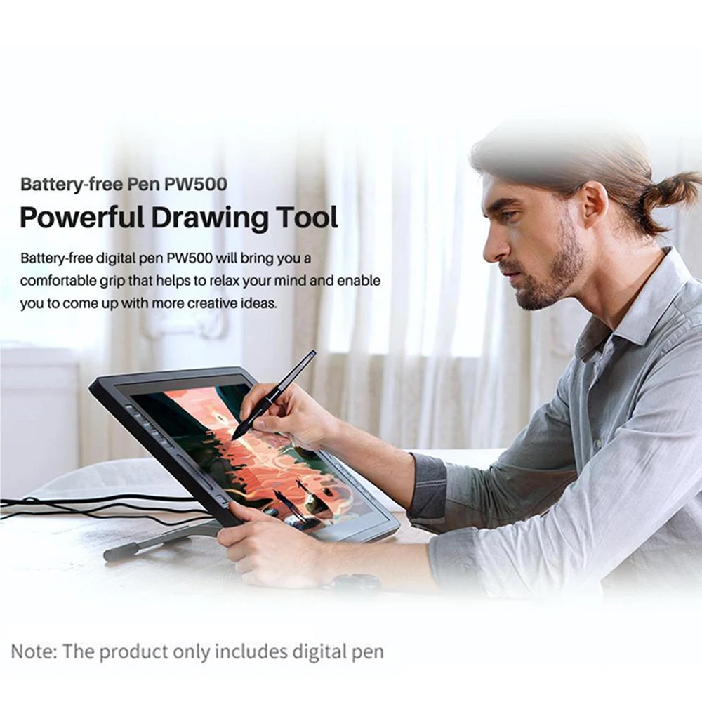 

For Huion Pw500 8192 Kamvas Pro 22 Inspiroy Q11K V2 Q620M Gt-221 Gt2201 Battery-Free Stylus Graphic