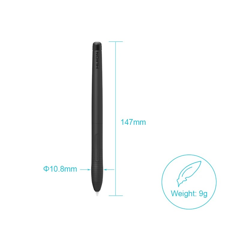 

For Huion Pw201 For Graphic Tablet H430P Battery-Free Drawing Pen With Two Shortcut Keys For