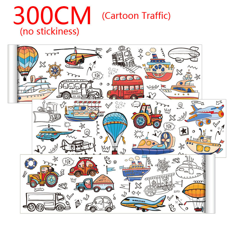 

Ocean Car Dinosaur Princess Children Drawing Roll Coloring Paper Roll For Kids Drawing Paper Diy