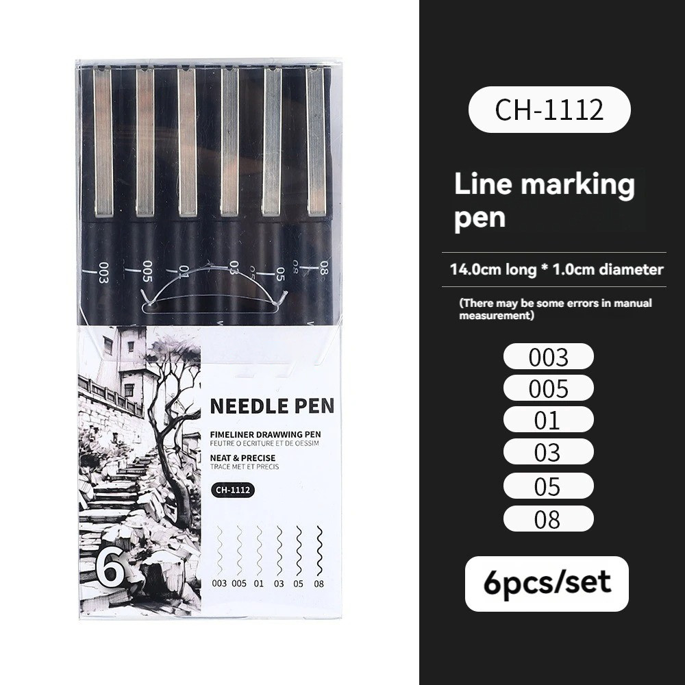 

15/3 Size Fineliner Pens Black Micro Pigment Liner Pen Multiliner Drawing Pen For Artist Sketching