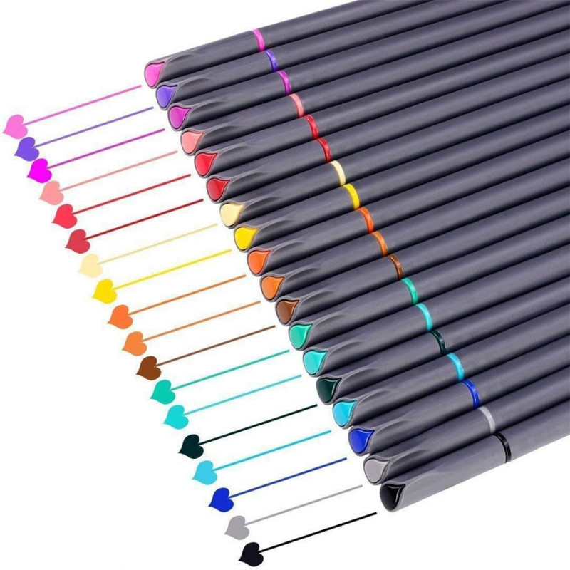 

12-100Pcs Colorful Line Drawing Pen Set Micro Tip Fineliner Pen Drawing Painting Sketch Fine Art