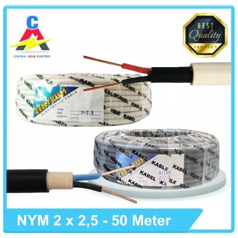 Kabel Listrik Kawat NYM 2 x 2.5 (50 Meter)