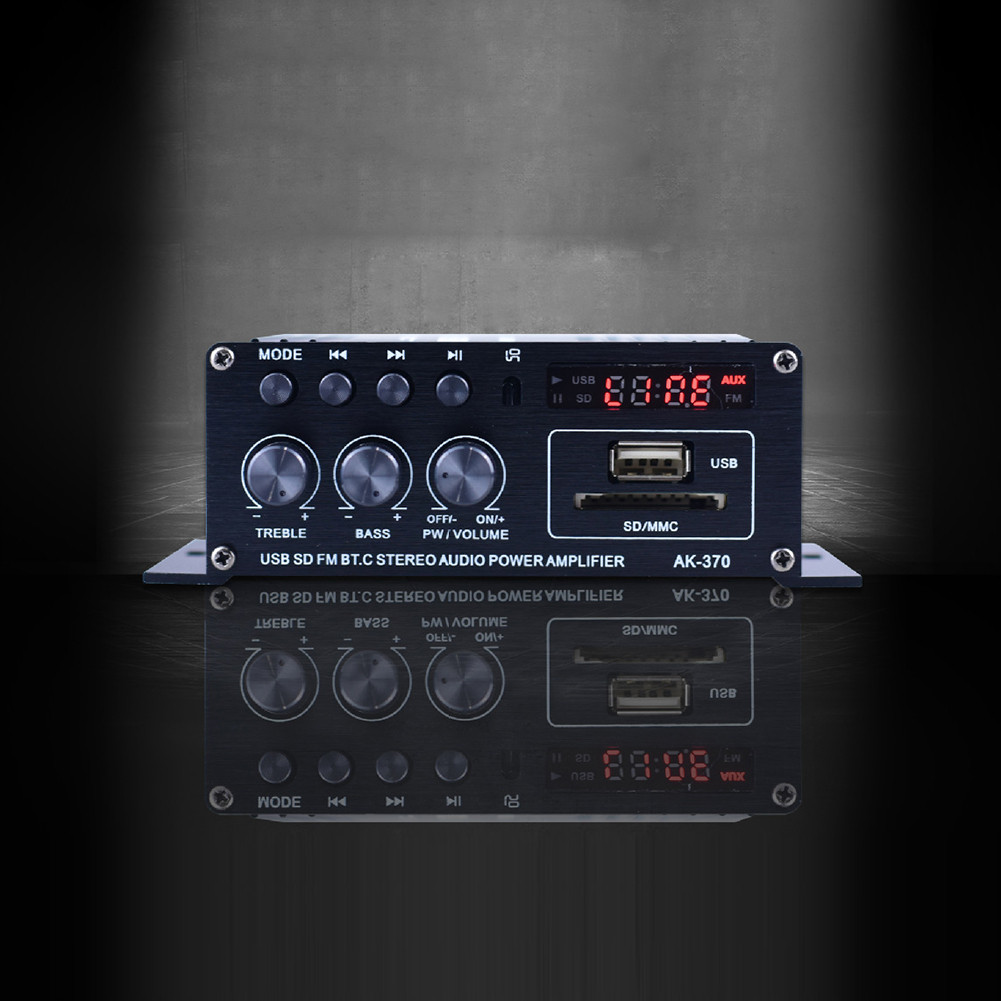 AK-370 Bluetooth Compatible Digital Audio Amplifier Board 20W Dual Channel HIFI Mini Subwoofer Speak