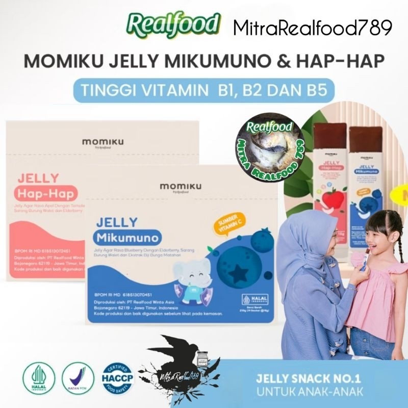 

Realfood Momiku Jelly Hap Hap & Jelly Mikumuno Buat Si Kecil ( Sarang Burung Walet )