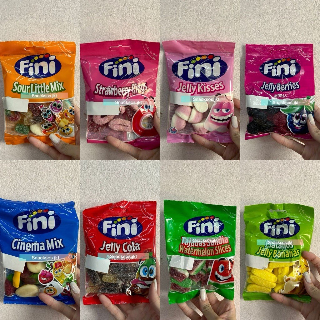 

FINI SOUR LITTLE MIX / STRAWBERRY RINGS / JELLY KISSES / JELLY BERRIES / CINEMA MIX / JELLY COLA /