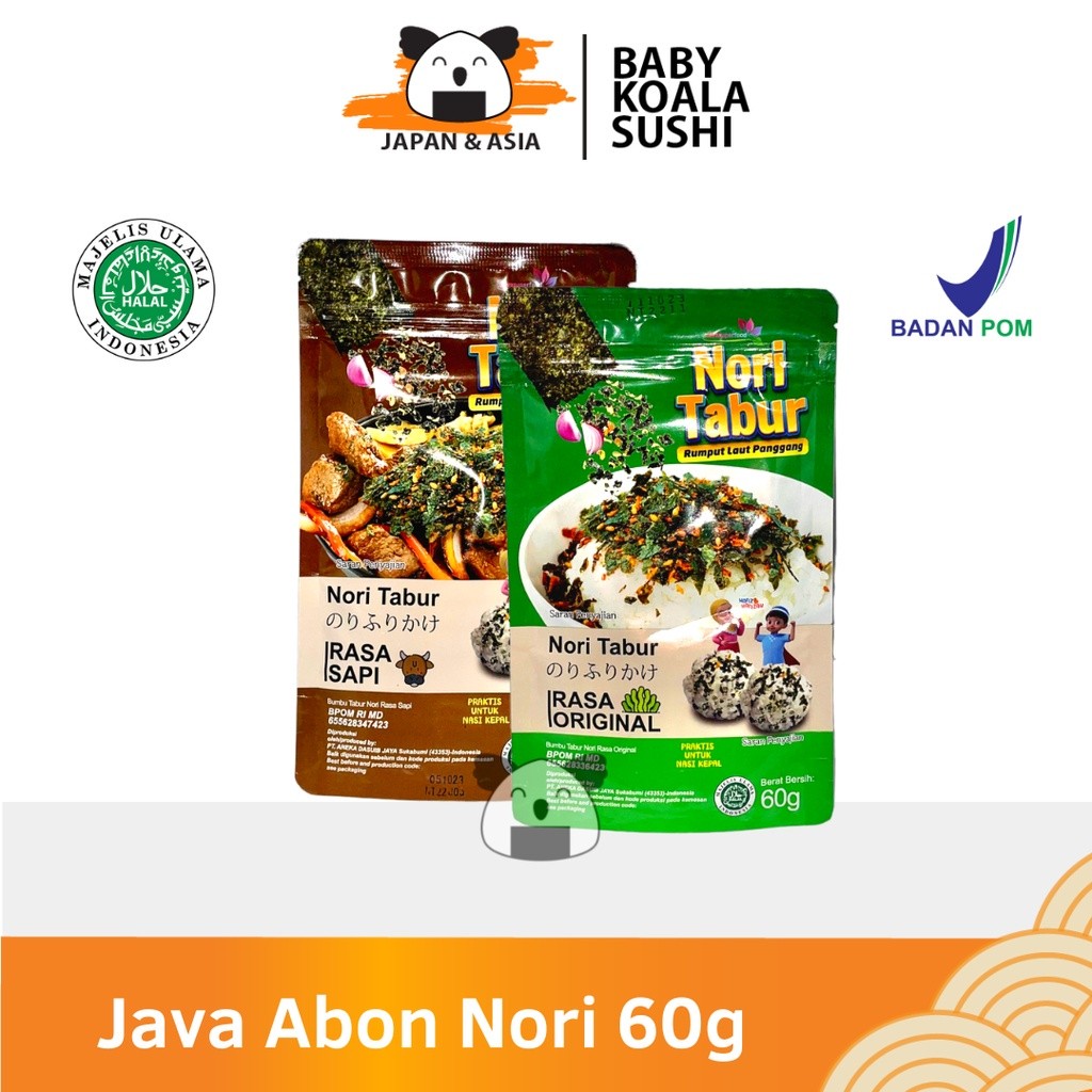 

NORIGO Nori Tabur 60 g Halal Abon Nori Taburan Rumput Laut Kering