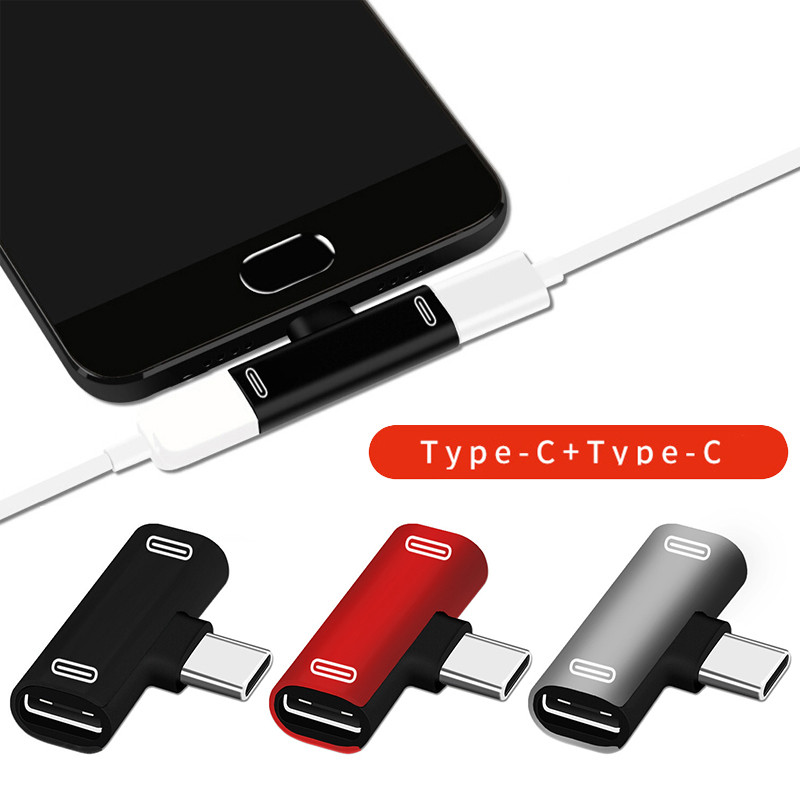 3 In 1 USB C To Type-C Adapter USB Type C Charging Cable Charger Earphone Converter For Xiao Mi 8 Mi