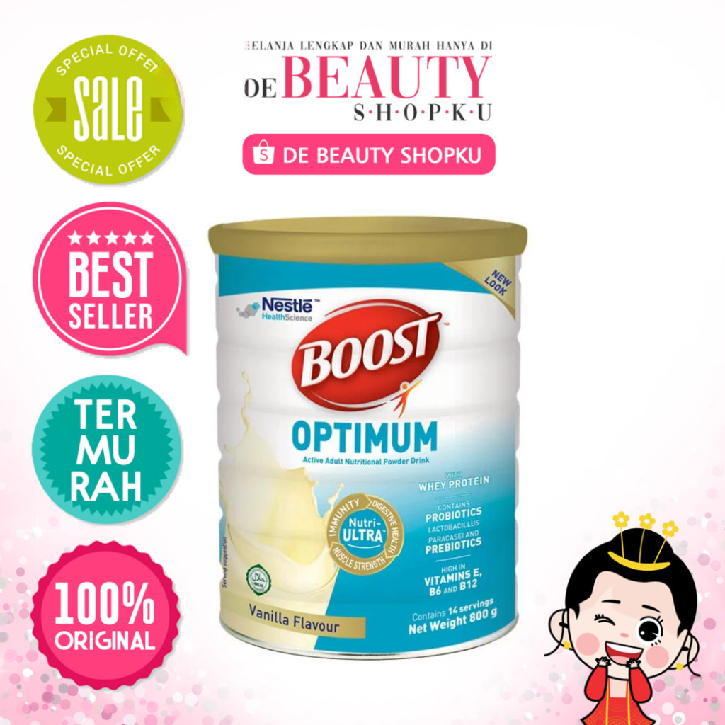 

NESTLE BOOST OPTIMUM 800GR 100% ORIGINAL