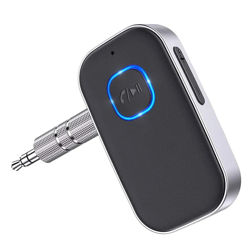 Wireless Car Kit Handsfree 3.5mm Aux Receiver Adapter Wireless Support Connecting 2 Devices Car Adap