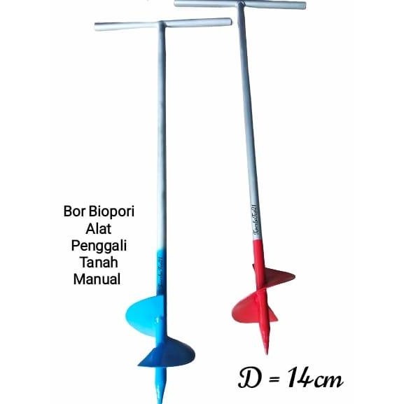 Auradeko Alat Pelubang Tanah - Bor Biopori Spiral / Alat Bor Tanah Manual Untuk Resapan Air / Alat