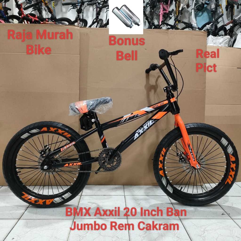 Sepeda BMX 20 Inch Axxil Ban Jumbo Rem Cakram Sepeda Anak Laki Laki BMX Axxil 20 Inch Rem Cakram
