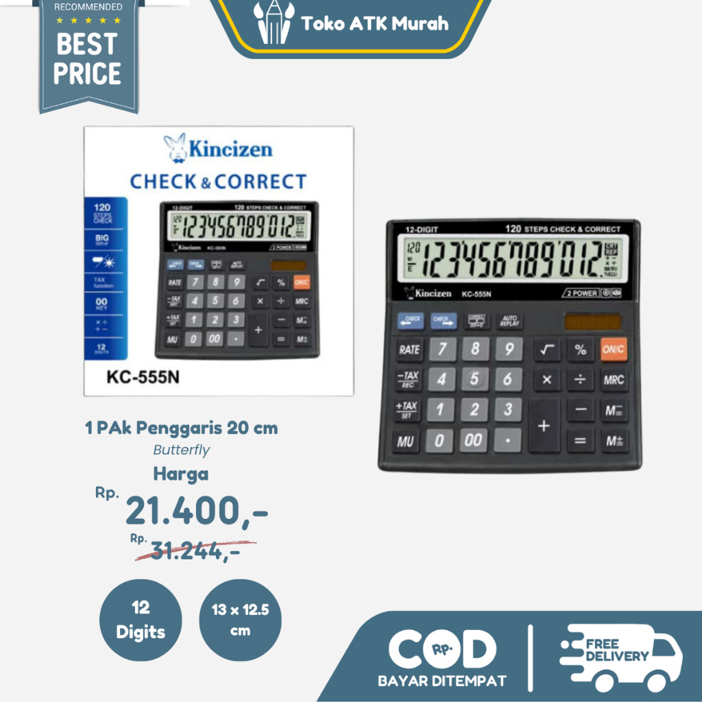 

[READY] Calculator / Kalkulator Kincizen KC-555N