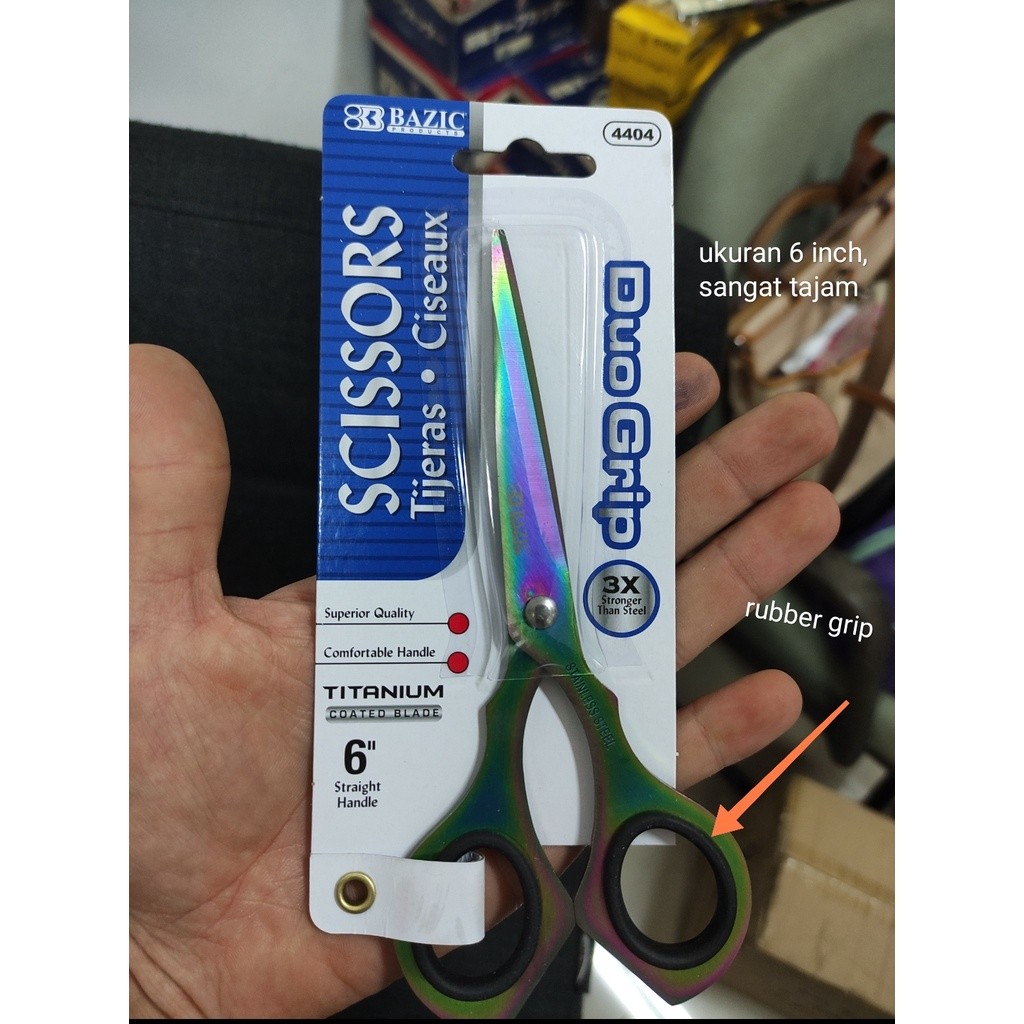 

[READY] gunting titanium bazic ukuran 6 inch produk usa