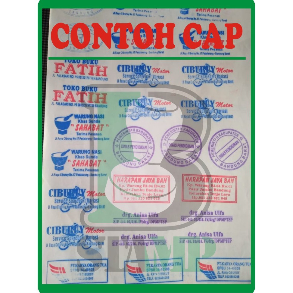 

[READY] Cetak Stempel Flash Persegi 1,5 cm BONUS TINTA