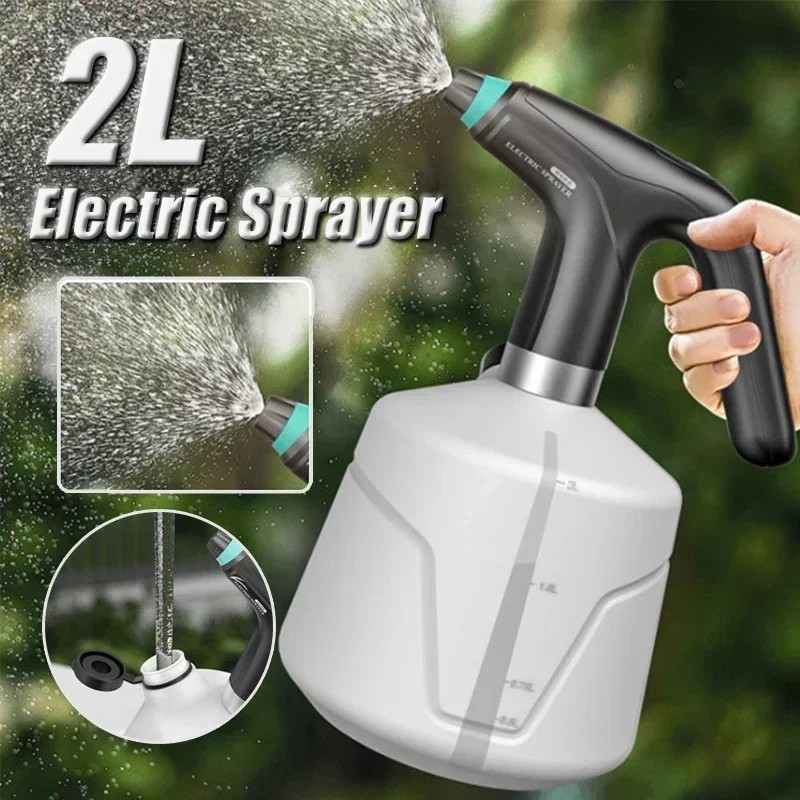 Electric Plant Spray Bottle 2L Automatic Watering Sprayer USB Gardening Watering Electric Sterilizer