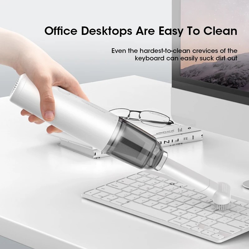 Vacuum Cleaner Mini Car Cleaning Handheld Car Vacuum Cleaner Rechargeable for Car and Office Keyboar