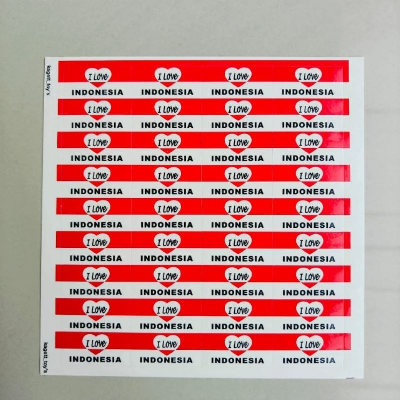 

[isi 36pcs] stiker bendera merah putih/stiker tempel pipi/stiker HUT RI 17agustus