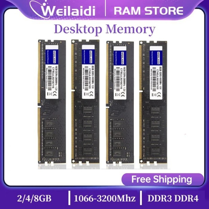 Memoria Ram DDR3 DDR4 2GB 4GB 8GB 16GB Memory Ram PC3 1333 1600 1866