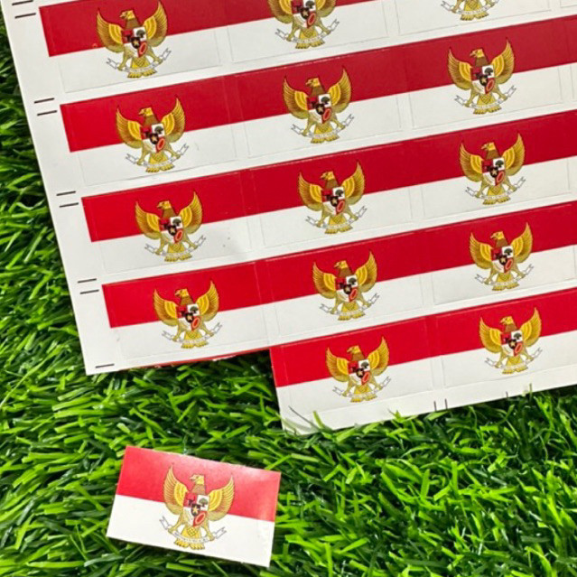

Stiker pipi Merah Putih Garuda Indonesia 1 lembar isi 32 pcs