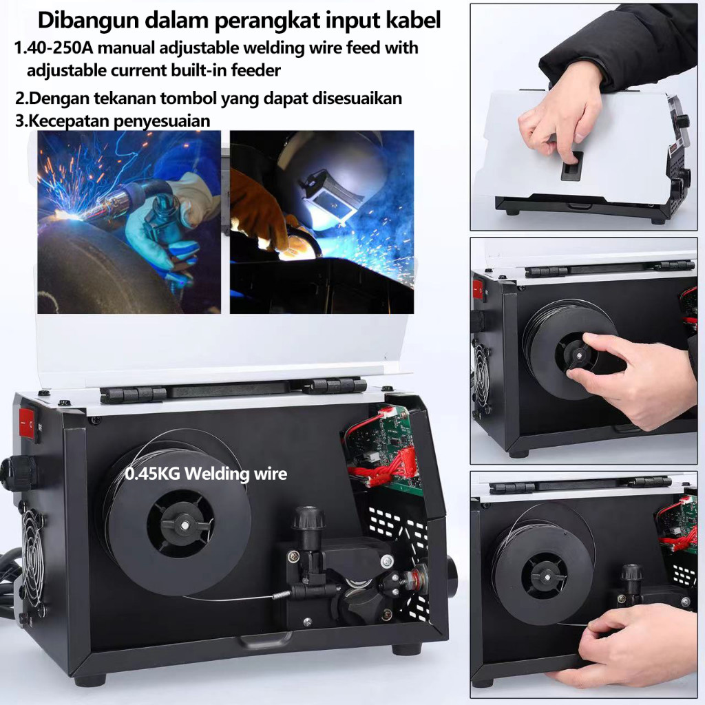Promo Reaim Mesin Las Inverter Mig-250 Igbt 450 Watt / Mesin Trafo Las / Welding Machine / Welding