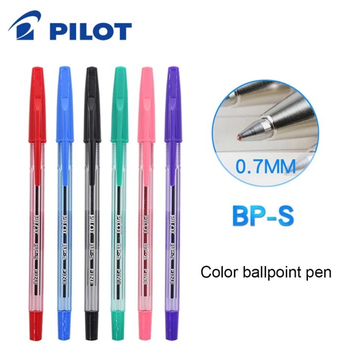 6 pcs/lot Pilot BallPoint Pen BP-SF 6 colors to choose Original Japan