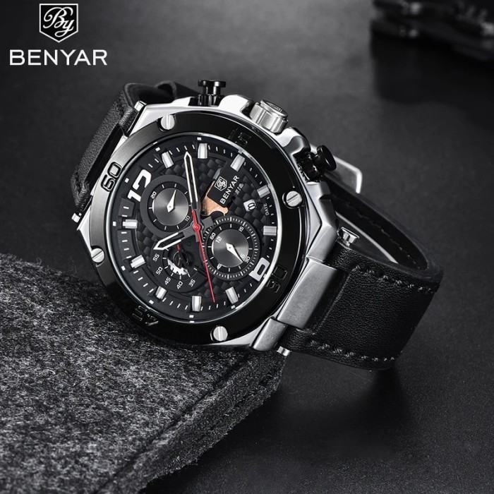 Benyar Design Top Brand Luxury Fashion Men's Quartz Watch Automatic