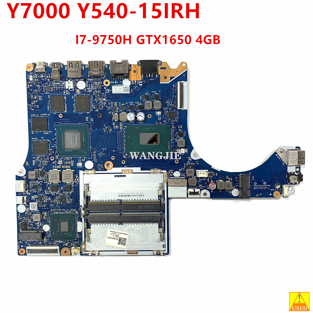 For Lenovo Legion Y7000 Y540-15IRH Laptop Motherboard SRF6U I7-9750H GTX1650 4GB 5B20S42512 5B20S425