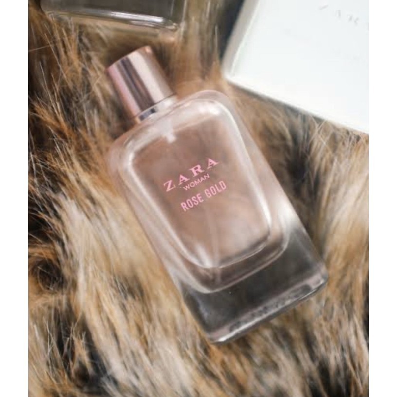 PARFUME CEWEK ZARA WOMEN ROSE GOLD 100ML ORIGINAL UNBOX - TESTER