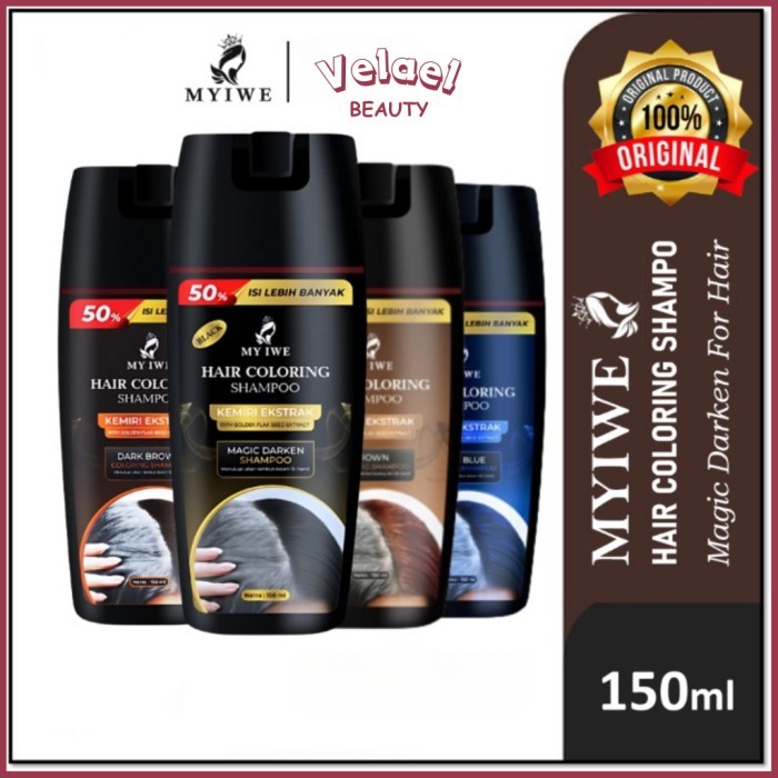 Promo Shampoo Uban My Iwe Hair Coloring Shampoo Penghitam Rambut Shampoo Anti Uban Penghitam Rambut