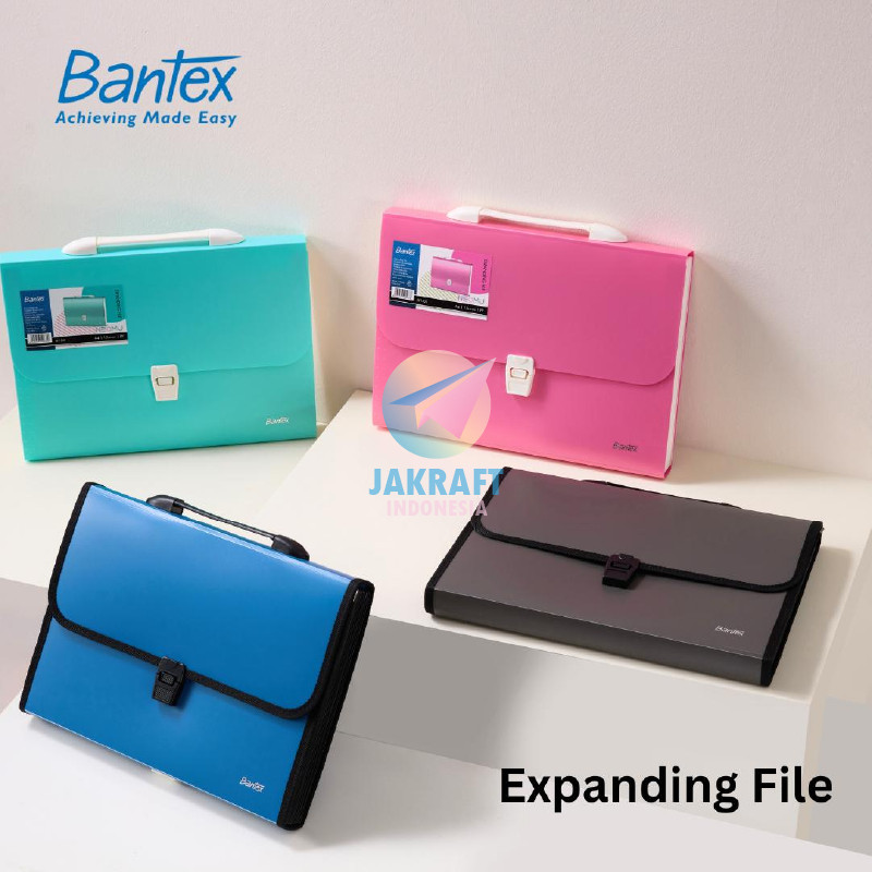 

(1 Pcs) Map Harmonika Expanding File Handle Tenteng BANTEX BF1502 Solid | BF1504 Warna Pastel Plastik Button Dokumen Sertifikat Berkas Folio F4 FC Nota Giro