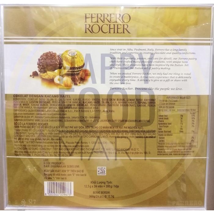

FERRERO ROCHER/FERERO ROCER/COKELAT HAZELNUT/HAMPERS COKLAT VALENTINE Terlaris