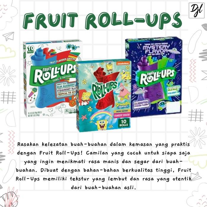 

Fruit Roll-Ups Variety Pack 141g Permen Aneka Rasa isi 10 Roll 1 Pak Terlaris