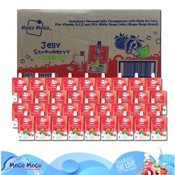 

Mogu Mogu Jelly Strawberry - 36 pcs x 150 ml Terlaris