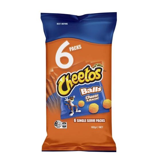 

Cheetos Cheese & Bacon Balls Multipack Snacks 6 Pack Terlaris