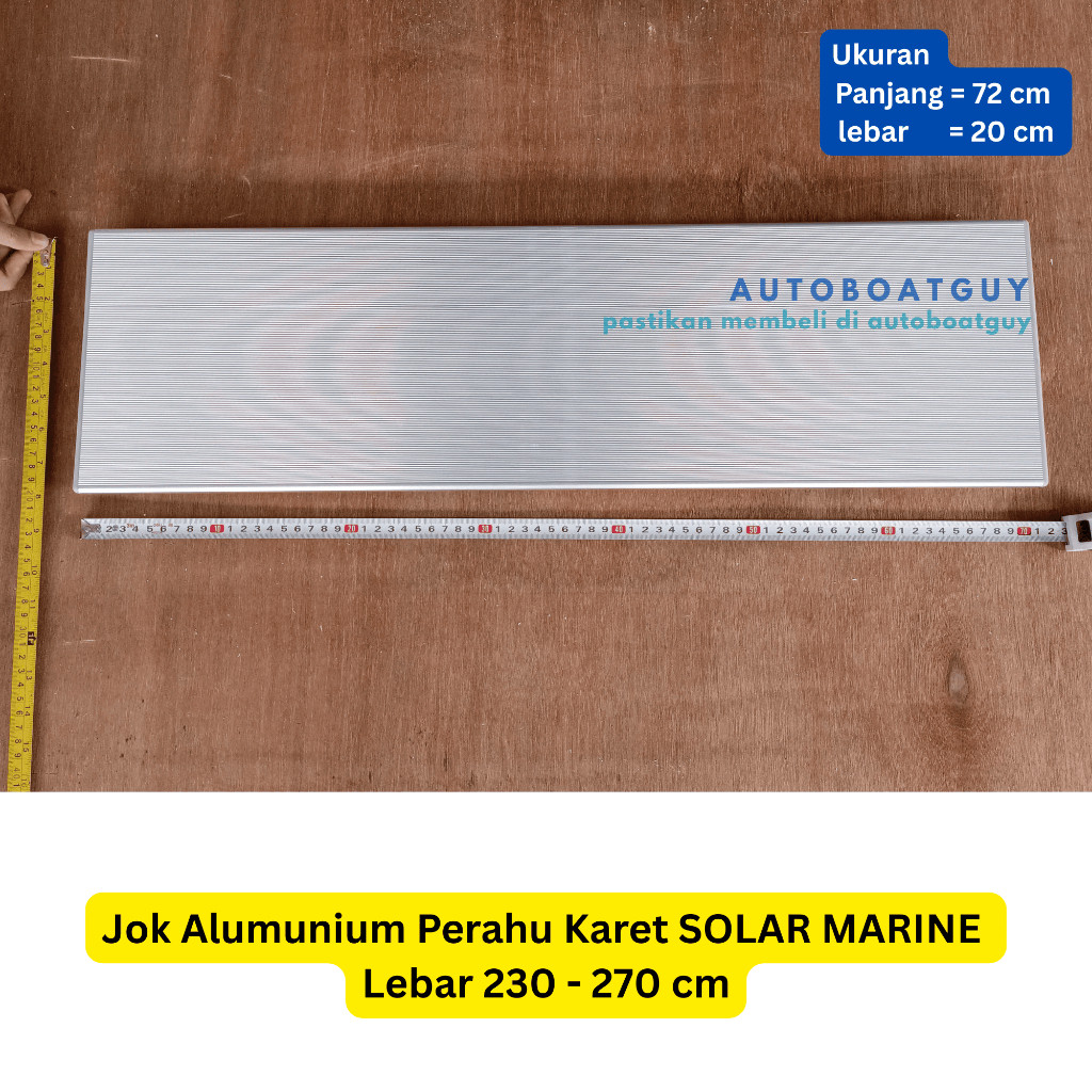 Jok Alumunium Perahu Karet SOLAR MARINE Lebar 230 - 270 cm